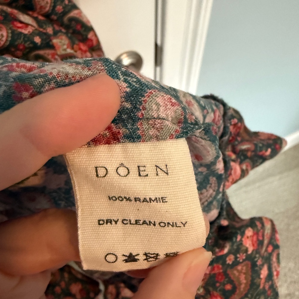 Doen XL Cecily Dress in Teal Canterbury Paisley EUC - Picture 6 of 10